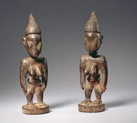 Ere Ibeji Memory Figures, Kultura Joruba (drewno) (patrz także 181682)